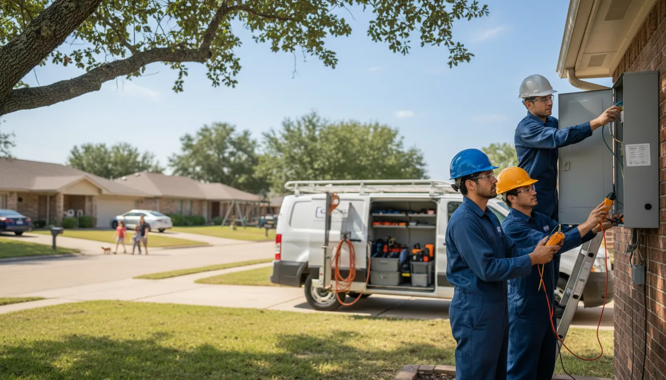 Certified electrician providing emergency electrical services in Garvin, OK
